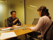 採用は高岡社長が面接します。