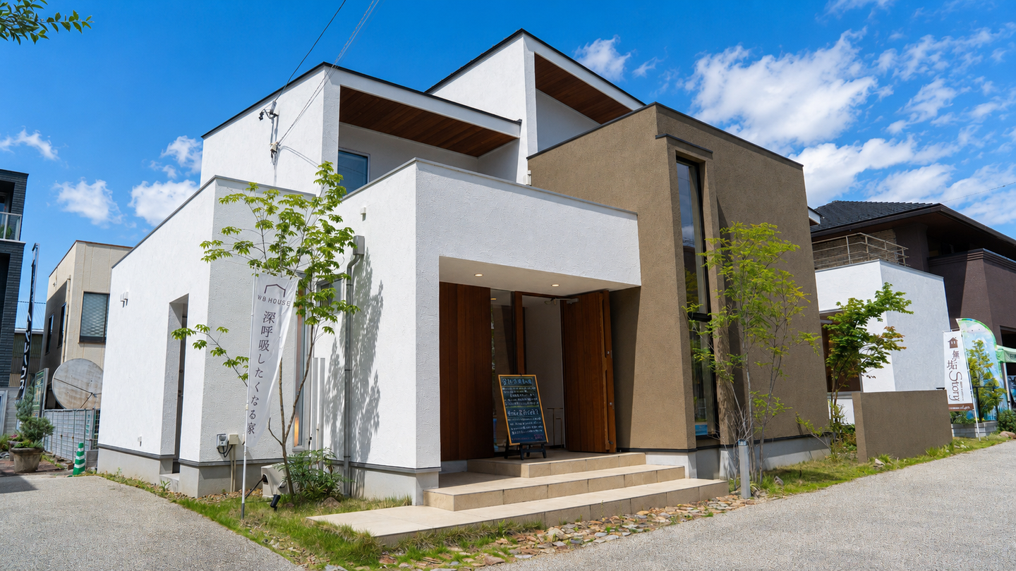 岐阜県庁前展示場の外観