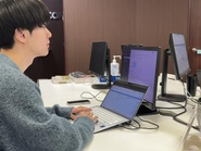 集中して作業