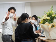 内定者と弊社代表の方志