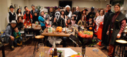 施設で宿泊者とのハロウィンのイベント