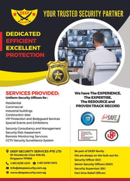 Deep Security guard agency services singapore