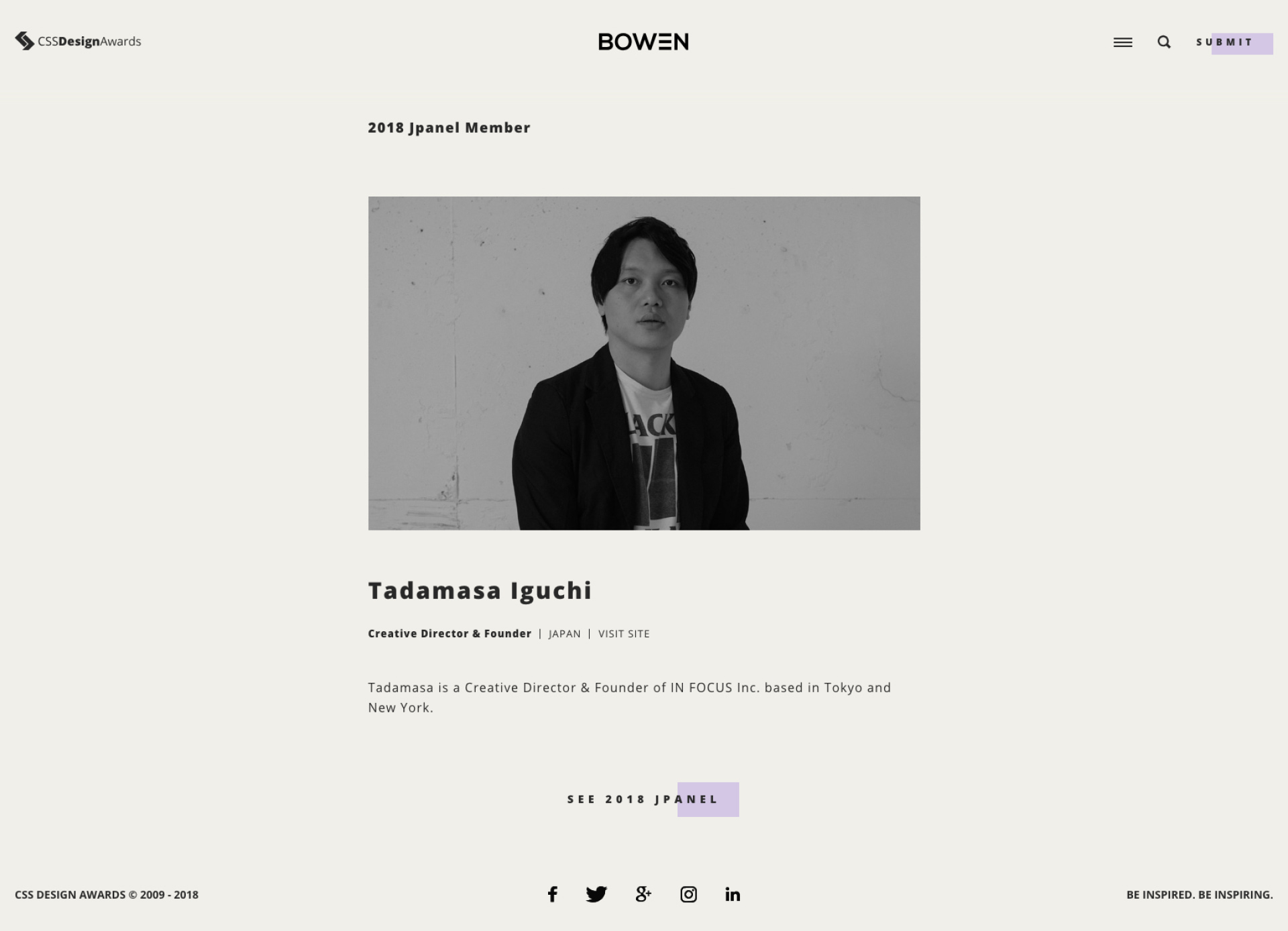 Joined the judging panel of CSS Design Awards