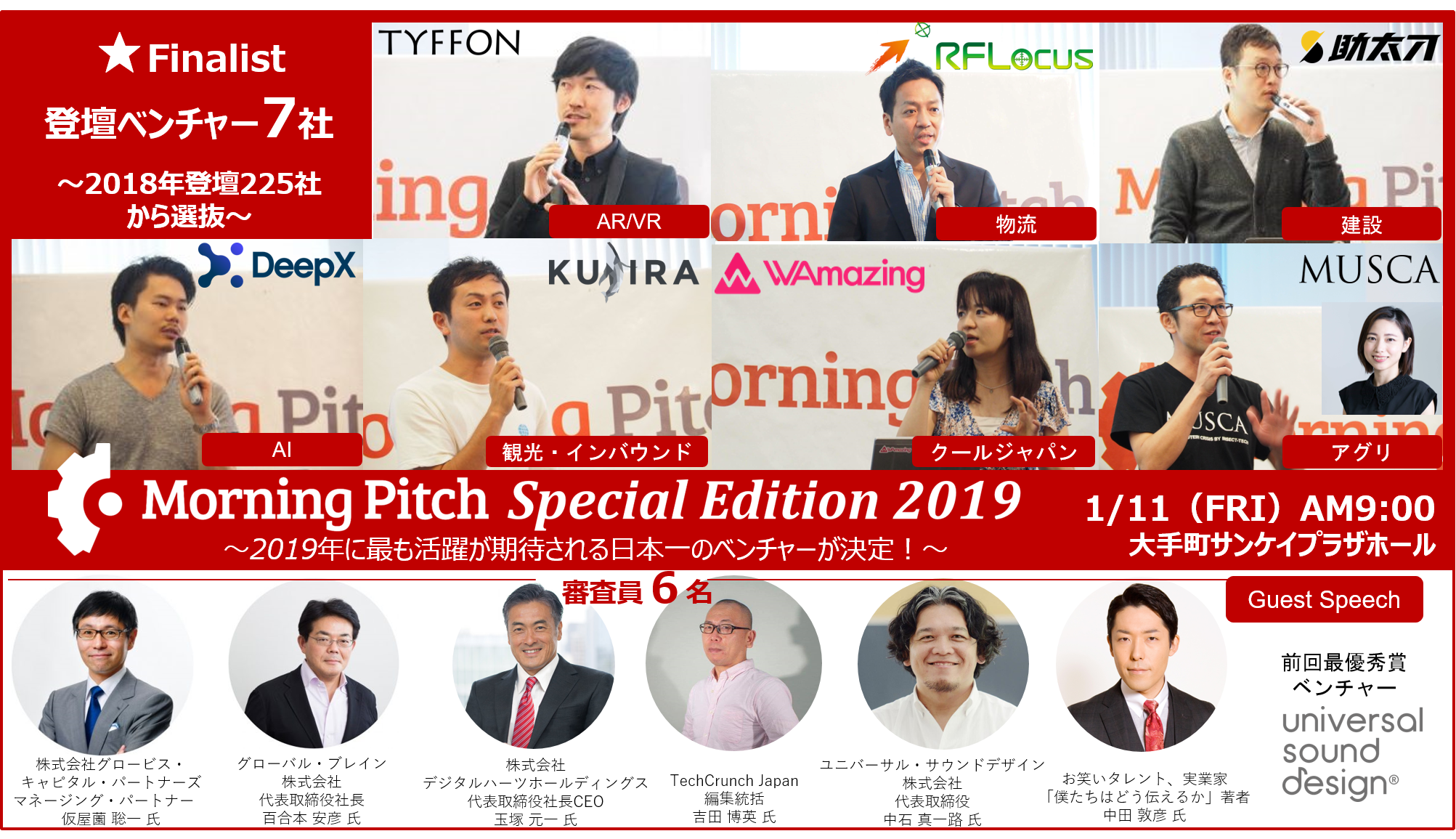 Morning Pitch Special Edition 2019にファイナリストとしてノミネートされました。