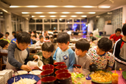 子供達が楽しみにしている食事