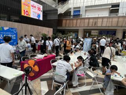 2023年夏に開催した弊社オリジナル企画【さわれる科学博】。の様子です。2日間で1,500人の有料イベント参加人数は施設開業以来最多参加者となりました。