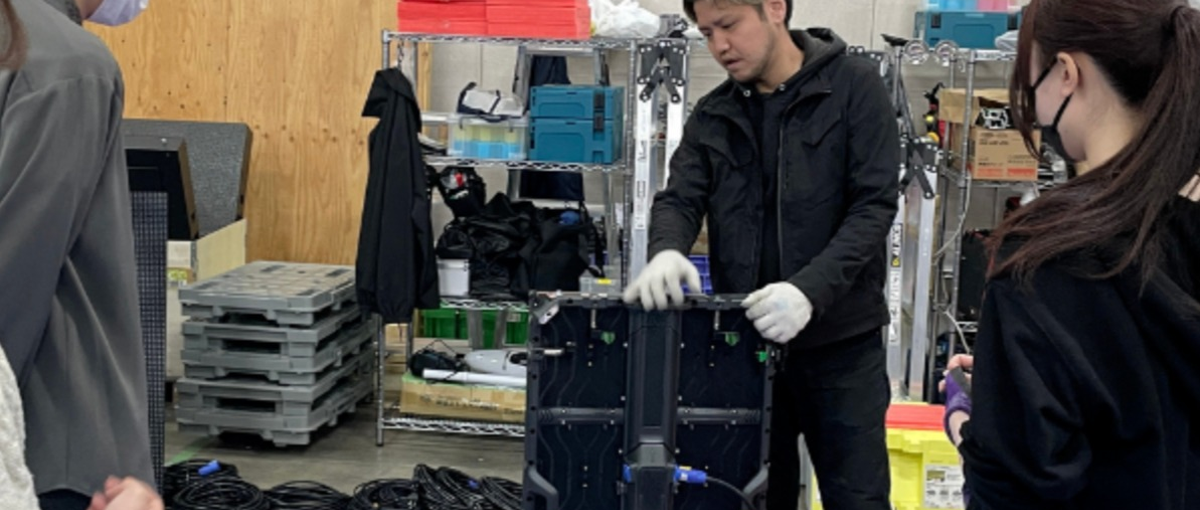 ライブやイベントを支える！LEDビジョンの検品・商品管理メンバー募集！