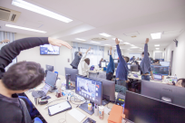 ヘルステックということで決まった時間にストレッチを行っています。