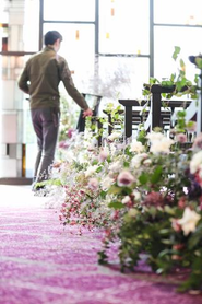 花を使った空間装飾