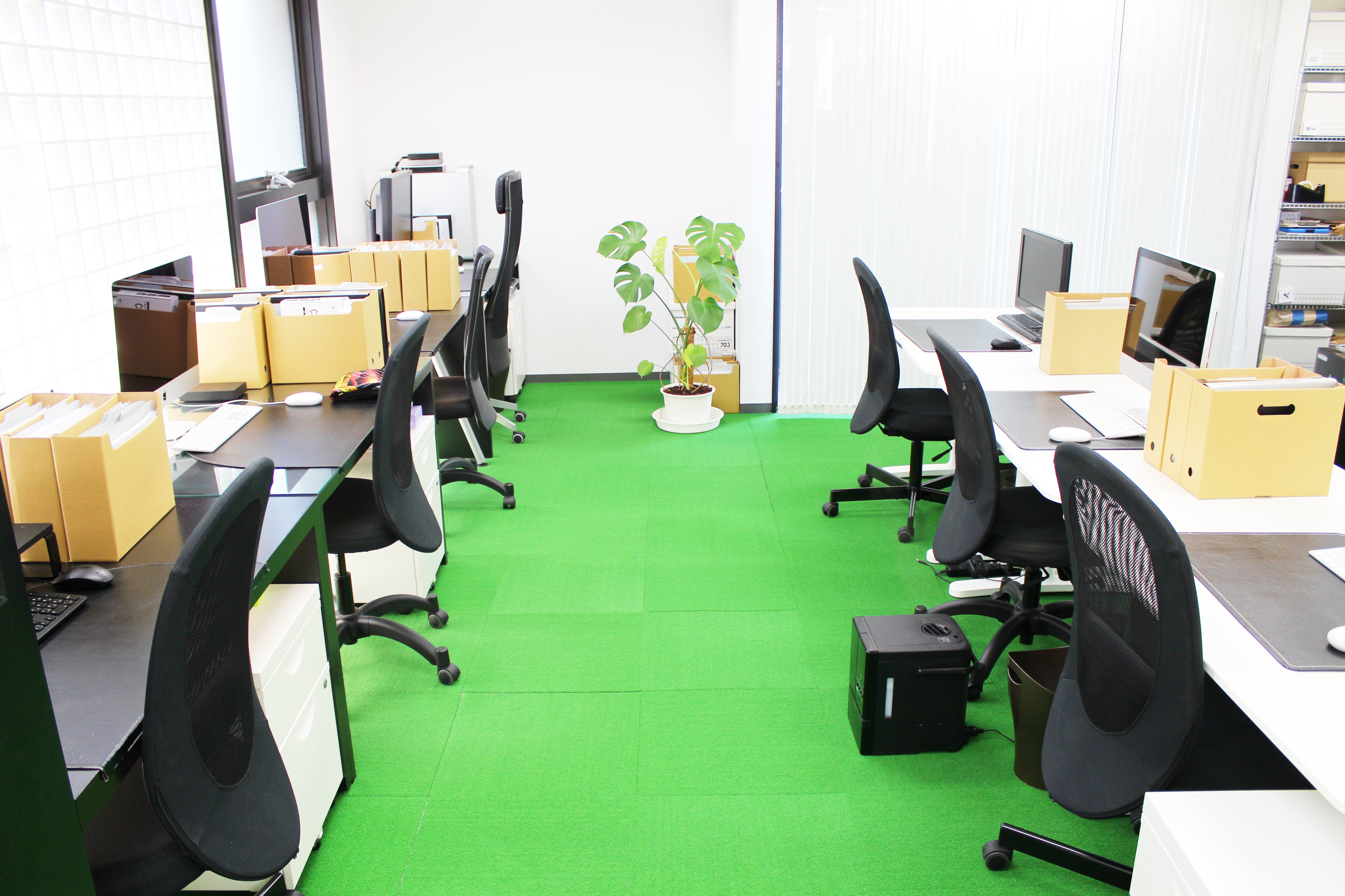 グリーンの芝生。