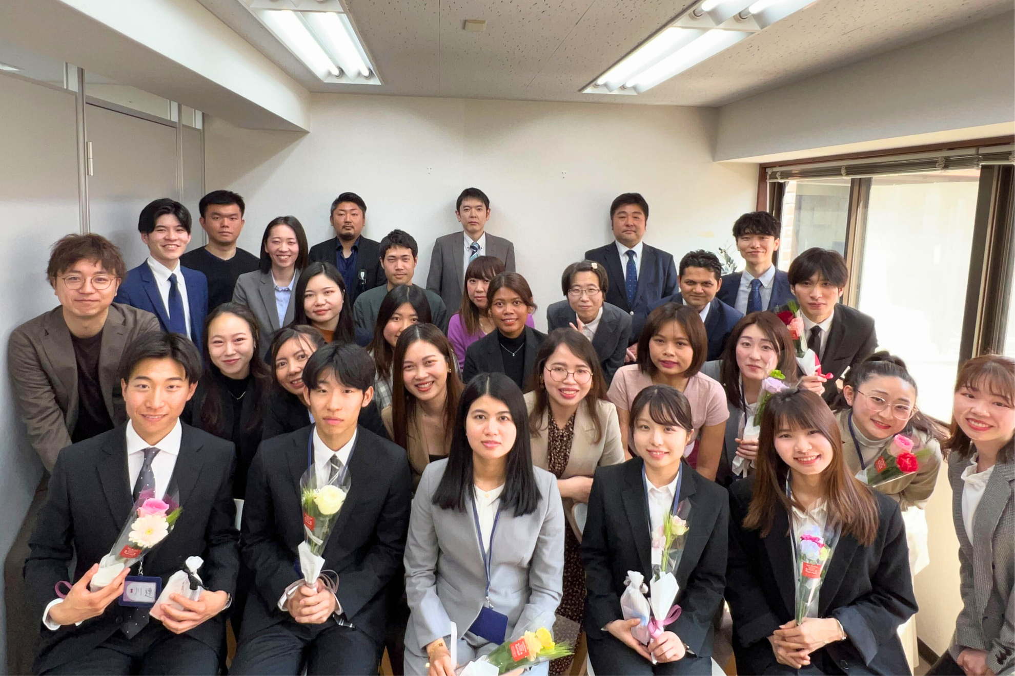 【イベントレポートVol.4】株式会社JJS入社式！新たに3名の新卒、6名の中途社員が仲間に加わりました！