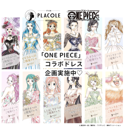 大人気アニメ「ONE PIECE(ワンピース)」コラボ企画】プラコレがワンピースキャラクターへ提案したドレスの完全オリジナル実写版の新キャラ＆追加販売が決定！  | 冒険社プラコレ