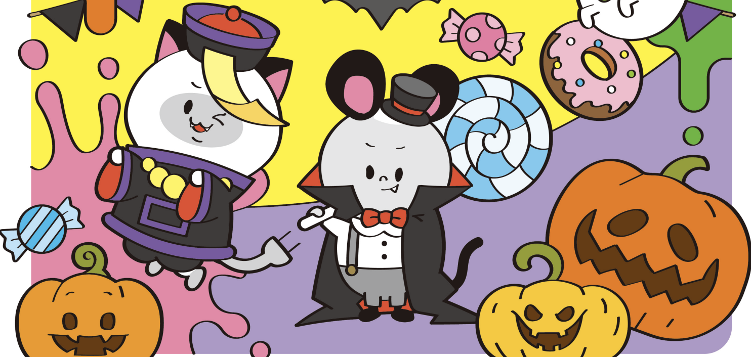 子どもたちの大好きで満タン！ハロウィン特大カボチャ【ロボ団-なかもず本校】