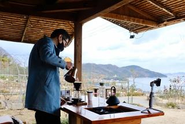 地域ならではの湧き水でコーヒーを淹れる企画