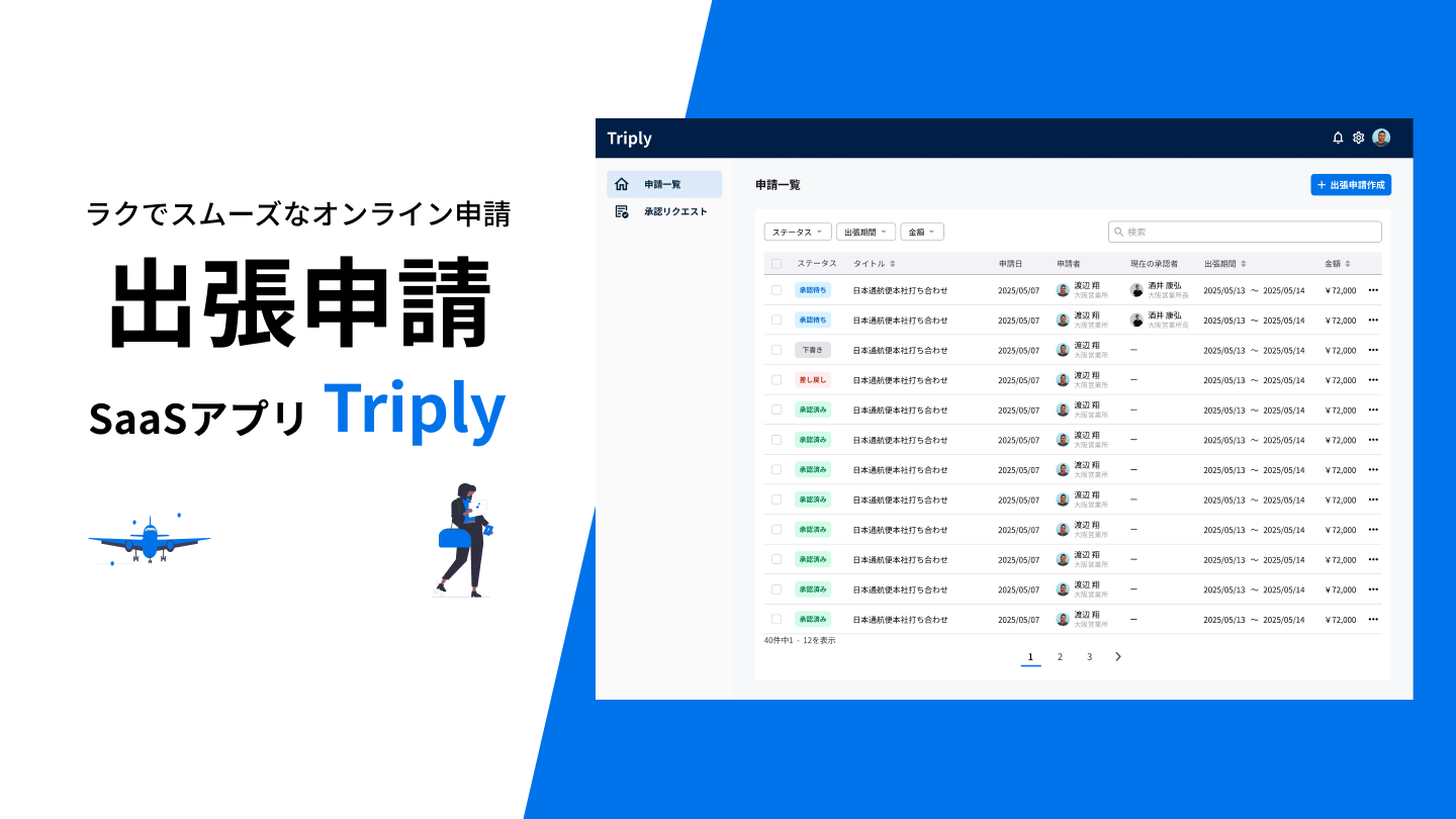 出張申請SaaSアプリの作成