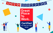 Great Place to Work®「働きがい認定」企業として2024年10月に選出されました！（4年連続です）