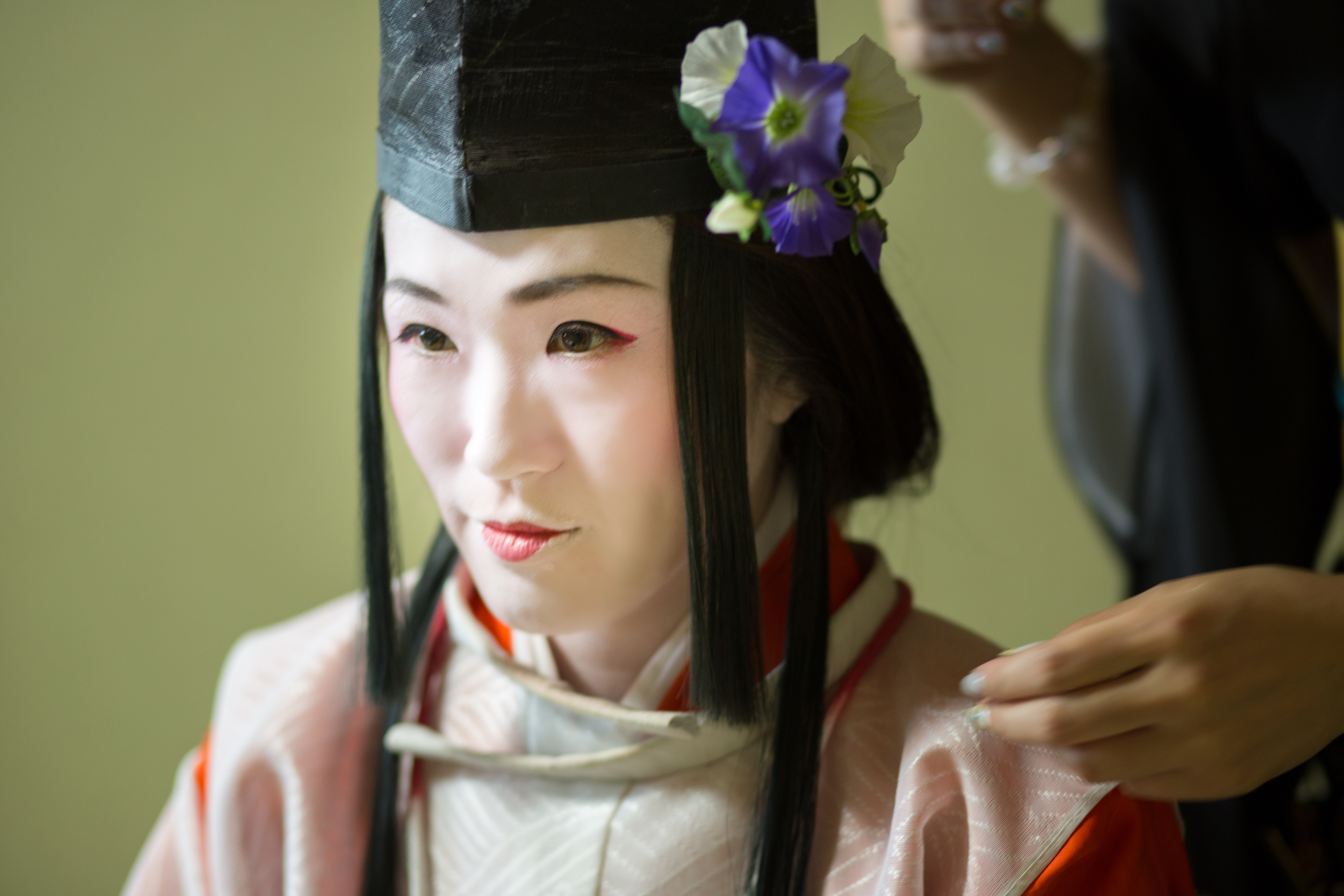 白拍子メイクシーン