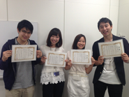 中途担当より、新卒担当者へ表彰式をしました★