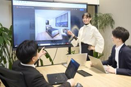 会議室の風景です。風通しがよく、和気あいあいとした楽しい職場です！