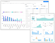 データでメンバーの活動量を把握できます。 Insightを個人に自動フィードバック ダッシュボードでユーザー別の利用状況・活動量を直感的に把握 個人向けにも内省に役立つInsightを提供