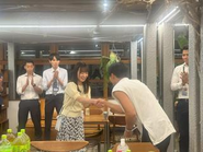 社内イベントの授賞式