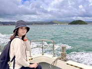 船で現地調査へ