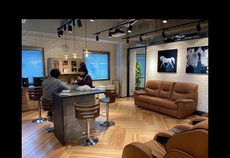 社長とのんびりお昼休憩♪