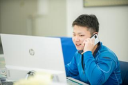 技術職社員のオフィスでの様子。