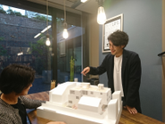 模型などを使いながら、プロジェクトの魅力をお伝えします
