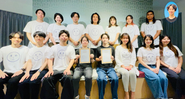 26卒、内定式🎉風邪で欠席のメンバーも、右上からしっかり参加してます（笑）こういうノリ、大事にしています。会社の行事も真面目に、ふざける時も真面目に。そんな会社です。