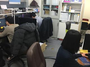 電磁場解析事業のメンバー(と事務員)