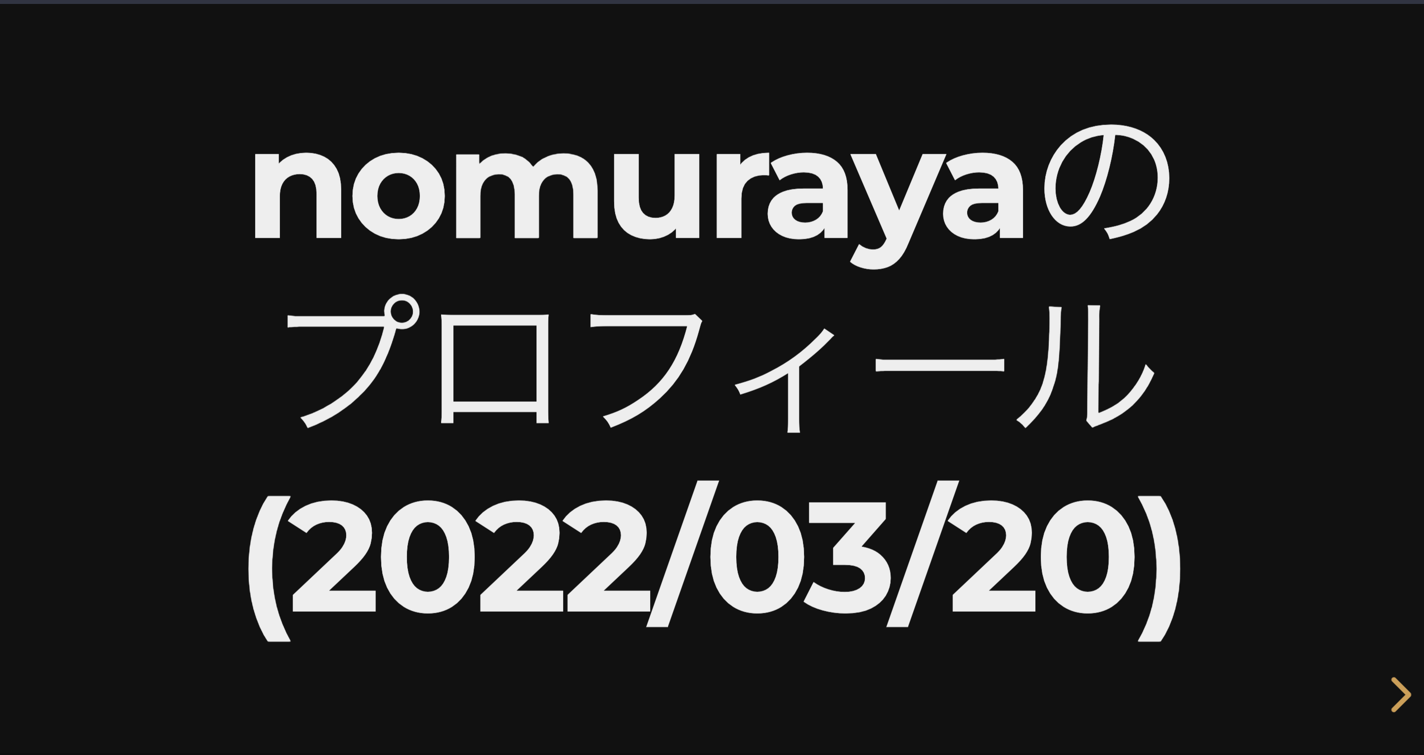 2022/04: [人事エージェントの方向け]簡易経歴や開発ポリシーのスライドを作成しました