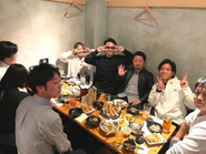 懇親会には社長もよく参加します！