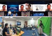 全社オンライン集会の様子。凄まじい臨場感