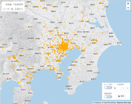 SNS投稿の位置情報を基にマッピングしたWEBサービス