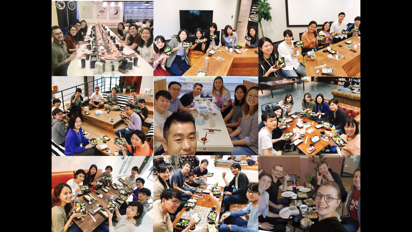 全世界にいるWantedlyメンバーと一緒にお寿司を食べるイベント「Sushi Day」を開催🍣🍣💫