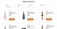 Tippsyがセレクトした数々のラインナップから選択可能です
