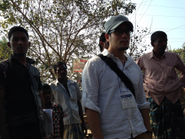 創業前にバングラデシュに行きました（右から2人目が代表の美濃部）