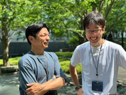 役員の中村（右）と滝本（左）