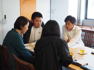 契約スーパーさんとのお打ち合わせ。月に一度程の出張があります。