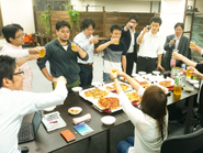 社員の仲の良さは自慢