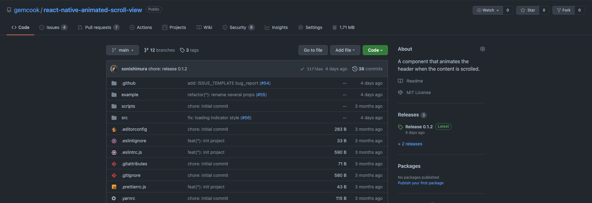 react-native用のOSSを公開しました