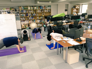 気分転換に体幹トレーニング中。