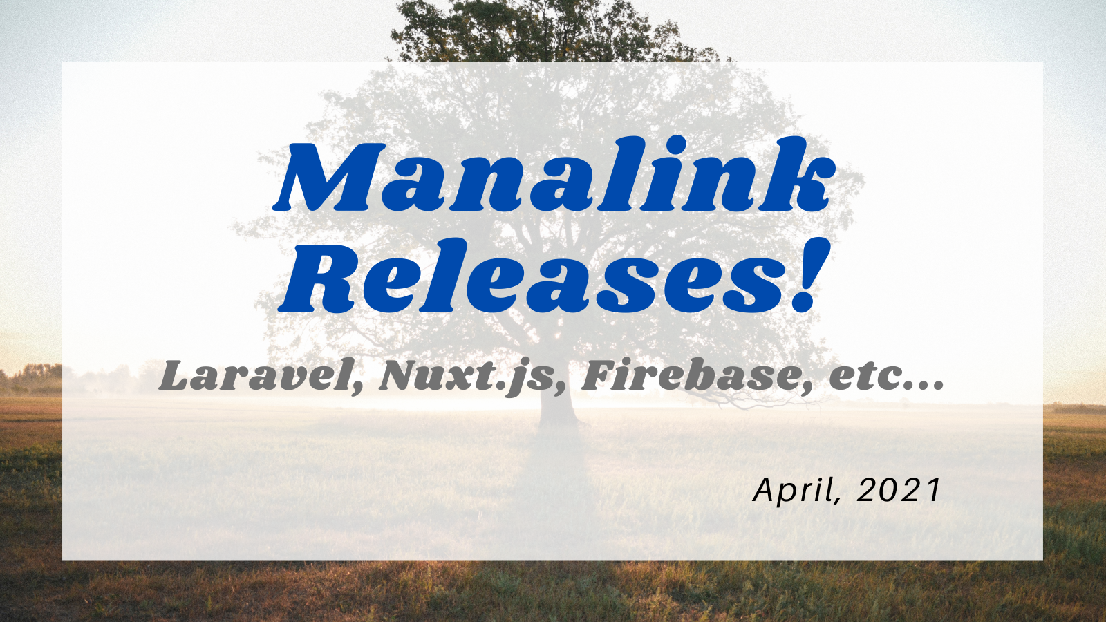 2021年4月度 マナリンクリリース7選【Web】