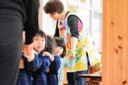 1~2歳さんチームは、あんよ列車