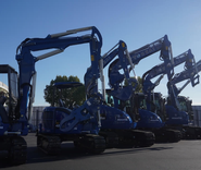 解体工事で使用される重機