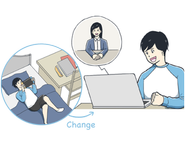 一人で勉強を進めるのではなく、ネットの先生と一緒に進めます。