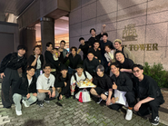 メンバーの格闘技の試合に応援に行った際の写真です！