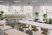 There’s also a café-style open space in the office where members can relax and chat freely ☕️