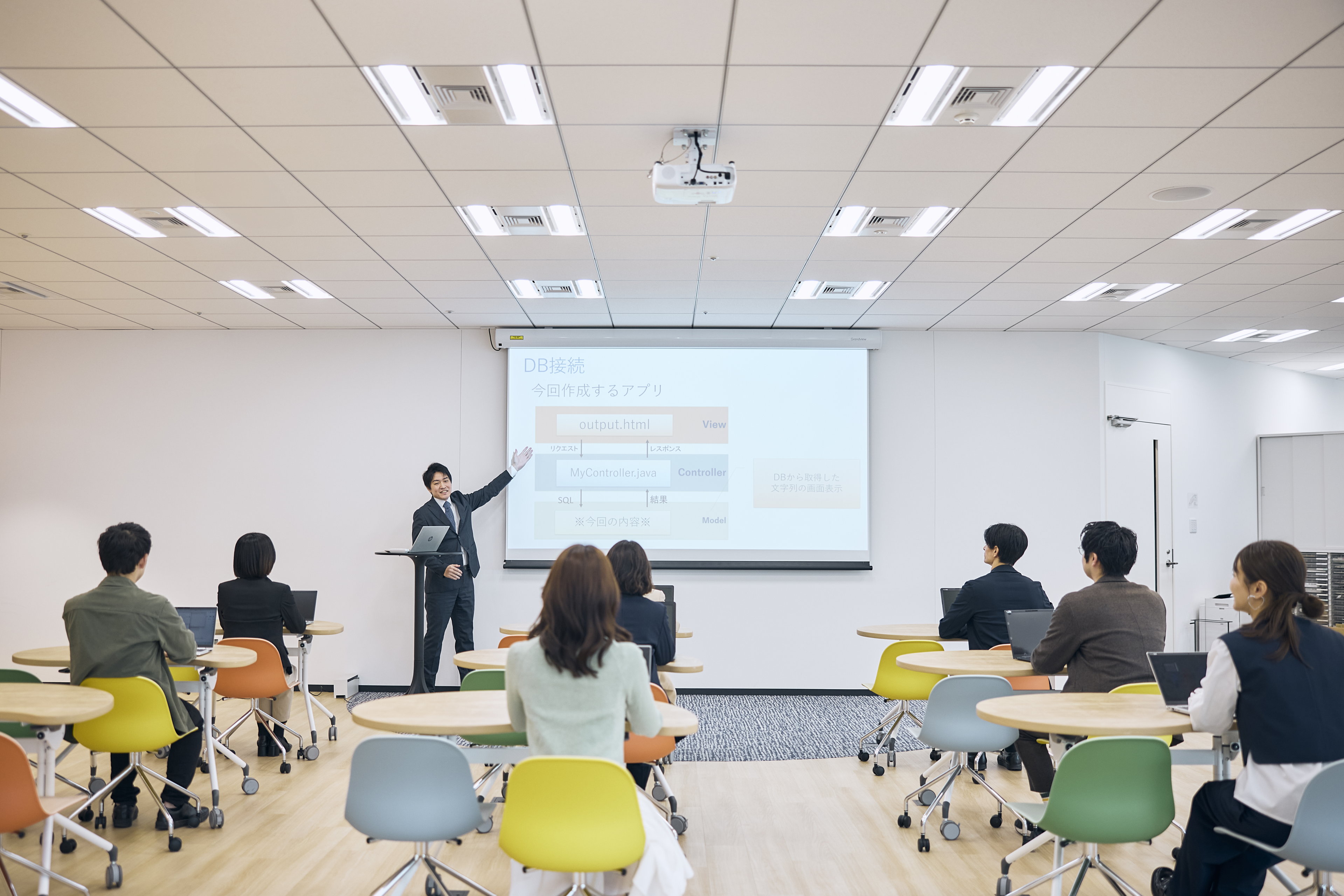研修中 新入社員研修の様子🖊 先日の社内研修の投稿、実は新入社員の皆さんに